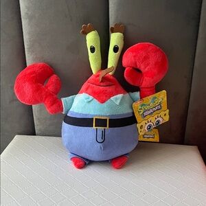 SpongeBob SquarePants Mr. Krabs Plush - Red, Blue, and Green